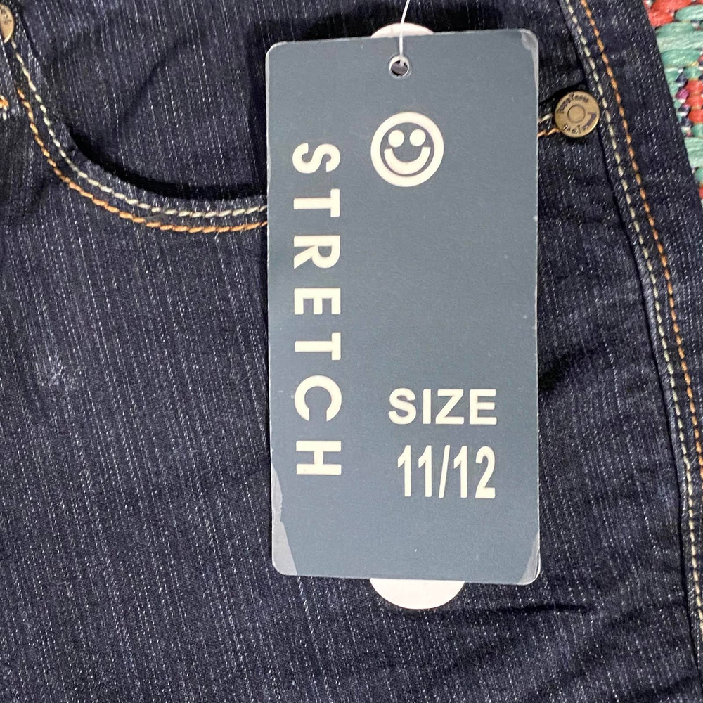 Peace Love Happiness Women Straight Leg Jeans Stretch Pocket Blue - Picture 7 of 8